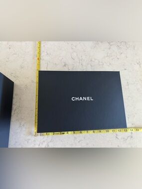 CHANEL Black Box with White Logo
